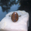 Boulder Opal Ring Sterling Silver Size 7 Handmade with Natural Australian Opal i