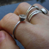 Handmade Herkimer Diamond Ring Size 7.5 Set in 925 Sterling Silver Natural Herki