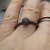 Grape Agate Ring Raw Grape Agate Ring Copper and Agate Jewelry Raw Stone Rough G