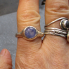 Lavender Sapphire Ring 925 Sterling Silver Handmade, Chunky Rings for Women with