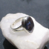 Boulder Opal Ring 925 Sterling Silver Size 7.5 Australian Opal Split Band Handmade Rings Rectangle Boulder Opal Ring 925 Sterling Silver Size 7.5 Australian Opal Split Band Handma