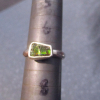 Handmade Ammolite Ring 925 Sterling Silver Iridescent GreenFossil Rings for Wome