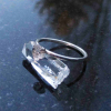 Handmade Herkimer Diamond Ring Size 6 Set in 925 Sterling Silver Natural Herkime