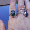 Handmade Opal Ring 925 Sterling Silver Indonesian Opalized Wood Size 7