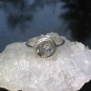 Moon Silver Ring Handmade Silver Nugget Stackable Ring Size 6.5 Moon Silver Ring Handmade Silver Nugget Stackable Ring Size 6.5