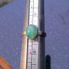 Handmade Opal Ring 925 Sterling Silver with Natural Peruvian Andean Blue Green O