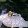 Handmade Oregon Sunstone Crystal Ring  Sterling Silver Rings for Women