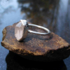 Handmade Herkimer Diamond Ring Size 8 Set in 925 Sterling Silver Natural Herkime