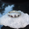 Handmade Pink Sapphire Ring 925 Sterling Silver Sand Cast Natural Sapphire Size
