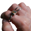 Handmade Jasper Ring: Sterliing Silver, Size 8.5, Oregon Jasper, Agate, Rings fo