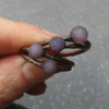 Grape Agate Ring Raw Grape Agate Ring Copper and Agate Jewelry Raw Stone Rough G
