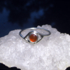Handmade Opal Ring 925 Sterling Silver with Natural Mexican Fire Opal Size 6