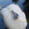 Handmade Boulder Opal Necklace with Natural Australian Opal Pendant October Birt