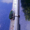 Handmade Sterling Silver Indonesian Opal Wood Ring  Green Gemstone Size 6