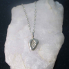 Handmade Silver Nugget Necklace Silver Pendant Recycled 925 Sterling Silver Diam