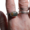 Handmade Jasper Ring: Sterliing Silver, Size 8.5, Oregon Jasper, Agate, Rings fo