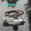 Grape Agate Ring Raw Grape Agate Ring Copper and Agate Jewelry Raw Stone Rough G