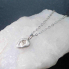 Handmade Silver Nugget Necklace Silver Pendant Recycled 925 Sterling Silver Diam