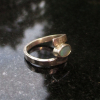 Handmade Australian Opal Ring: Sterling Silver, Size 6.25, Wraparound Band