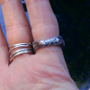 Pink Sapphire Ring 925 Sterling Silver Handmade Rings for Women September Births