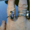 Handmade Boulder Opal Ring 925 Sterling Silver with Australian Opal Rings for Wo