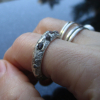 Handmade Pink Sapphire Ring 925 Sterling Silver Sand Cast Natural Sapphire Size 6 1/2  Rings for Women Handmade Pink Sapphire Ring 925 Sterling Silver Sand Cast Natural Sapphire Size