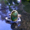Handmade Opal Ring 925 Sterling Silver Indonesian Opalized Wood Size 7