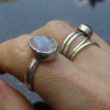 Blue Lace Agate Ring 925 Sterling Silver Size 6.5 Natural Agate Gemstone Handmade Rings for Women Blue Lace Agate Ring 925 Sterling Silver Size 6.5 Natural Agate Gemstone Handmad