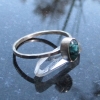 Turquoise Sterling Silver Stacking Ring in Size 9 December Birthstone Handmade Gift for Women Turquoise Sterling Silver Stacking Ring in Size 9 December Birthstone Handmade G
