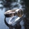 Labradorite Ring Size 6 Set in Sterling Silver with Round Labradorite Gemstone a