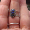 Handmade Boulder Opal Ring 925 Sterling Silver Australian Opal Handmade Size 7 R