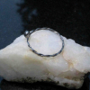 Twisted Ring Size 10 in Sterling Silver Thin Band Minimalist Style with Silver B