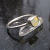 Raw Opal Sterling Silver Ring in Size 7 Welo Opal October Birthstone Gemstone Ri