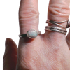 Handmade Australian Opal Ring 925 Sterling Silver Size 7.5  Rings for Women
