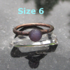 Grape Agate Ring Raw Grape Agate Ring Copper and Agate Jewelry Raw Stone Rough G