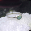 Opal Silver Ring Handmade with 925 Sterling Silver and Australian Boulder Opal