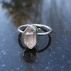 Handmade Herkimer Diamond Ring Size 8 Set in 925 Sterling Silver Natural Herkime
