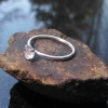 Handmade Herkimer Diamond Ring Size 6 Set in 925 Sterling Silver Natural Herkime