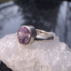 Handmade Amethyst Ring: Sterling Silver, Statement, Purple Gemstone Ring