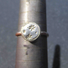 Moon Silver Ring Handmade Silver Nugget Stackable Ring Size 6.5 Moon Silver Ring Handmade Silver Nugget Stackable Ring Size 6.5