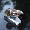 Labradorite Ring Size 6 Set in Sterling Silver with Round Labradorite Gemstone a