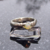 Handmade Opal Ring Sterling Silver Natural Ethiopian Fire Opal Chunky Band Rings