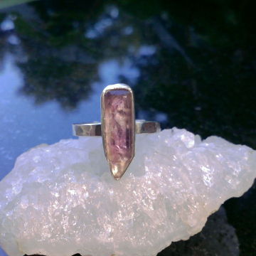 Handmade Amethyst Ring Sterling Silver Purple Gemstone Ring