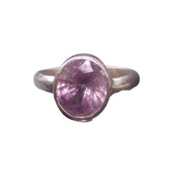 Handmade Amethyst Ring: Sterling Silver, Statement, Purple Gemstone Ring