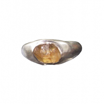 Oregon Sunstone Ring Size 6 Handmade 925 Sterling Silver Natural Raw Stone Ring Molten Silver Oregon Sunstone Ring Size 6 Handmade 925 Sterling Silver Natural Raw Stone Ring